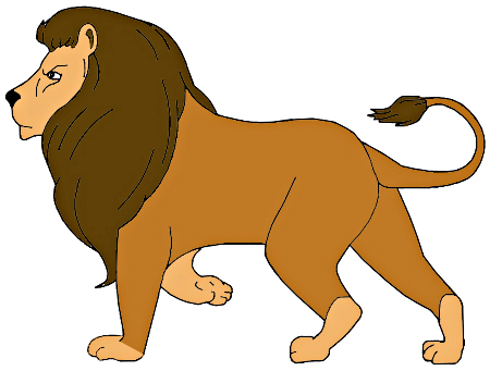 450x341 How To Draw A Lion For Kids