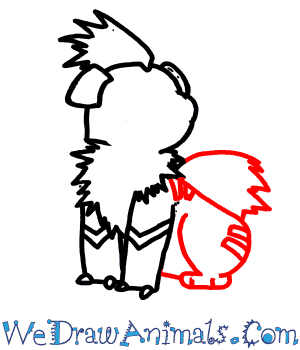 300x350 How To Draw Growlithe Pokemon