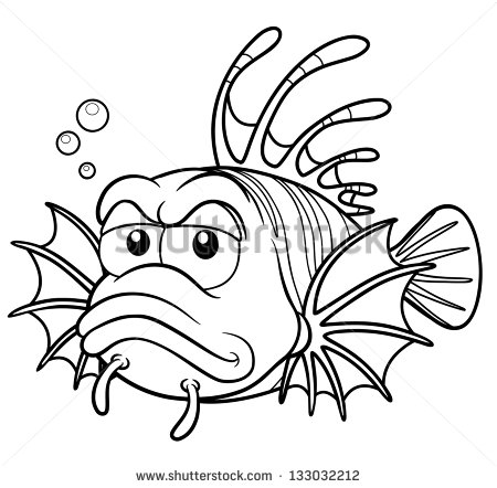 450x442 How To Draw A Lionfish Step By Step