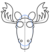 170x175 Draw A Cartoon Moose