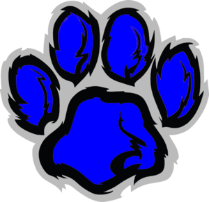 300x291 Blue Tiger Paw Clip Art
