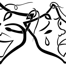 268x268 How To Draw Drama Masks Clipart Best In Style