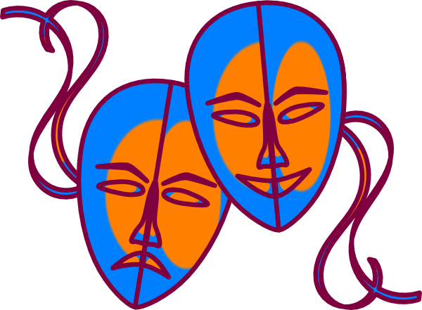600x441 Theatre Masks Clip Art
