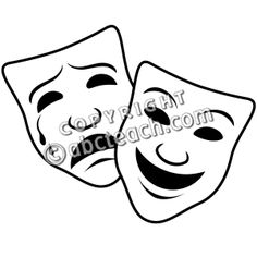 236x236 Theatre Clipart Mask Drawing
