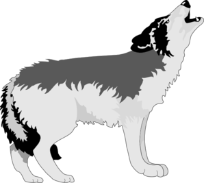 298x267 Wolf Howling Clip Art