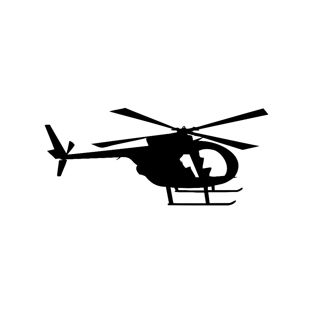 1024x1024 Md 500 Helicopter Vinyl Decal