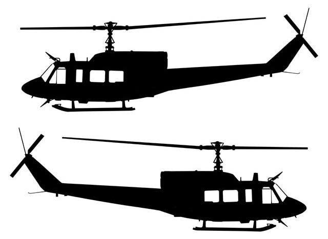 Huey Helicopter Silhouette | Free download on ClipArtMag