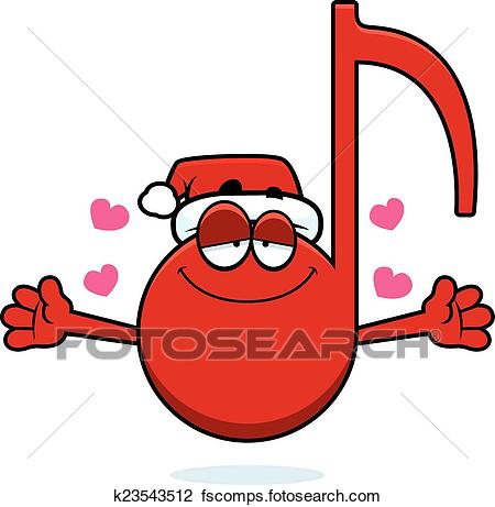 450x461 Clipart Of Cartoon Christmas Music Hug K23543512