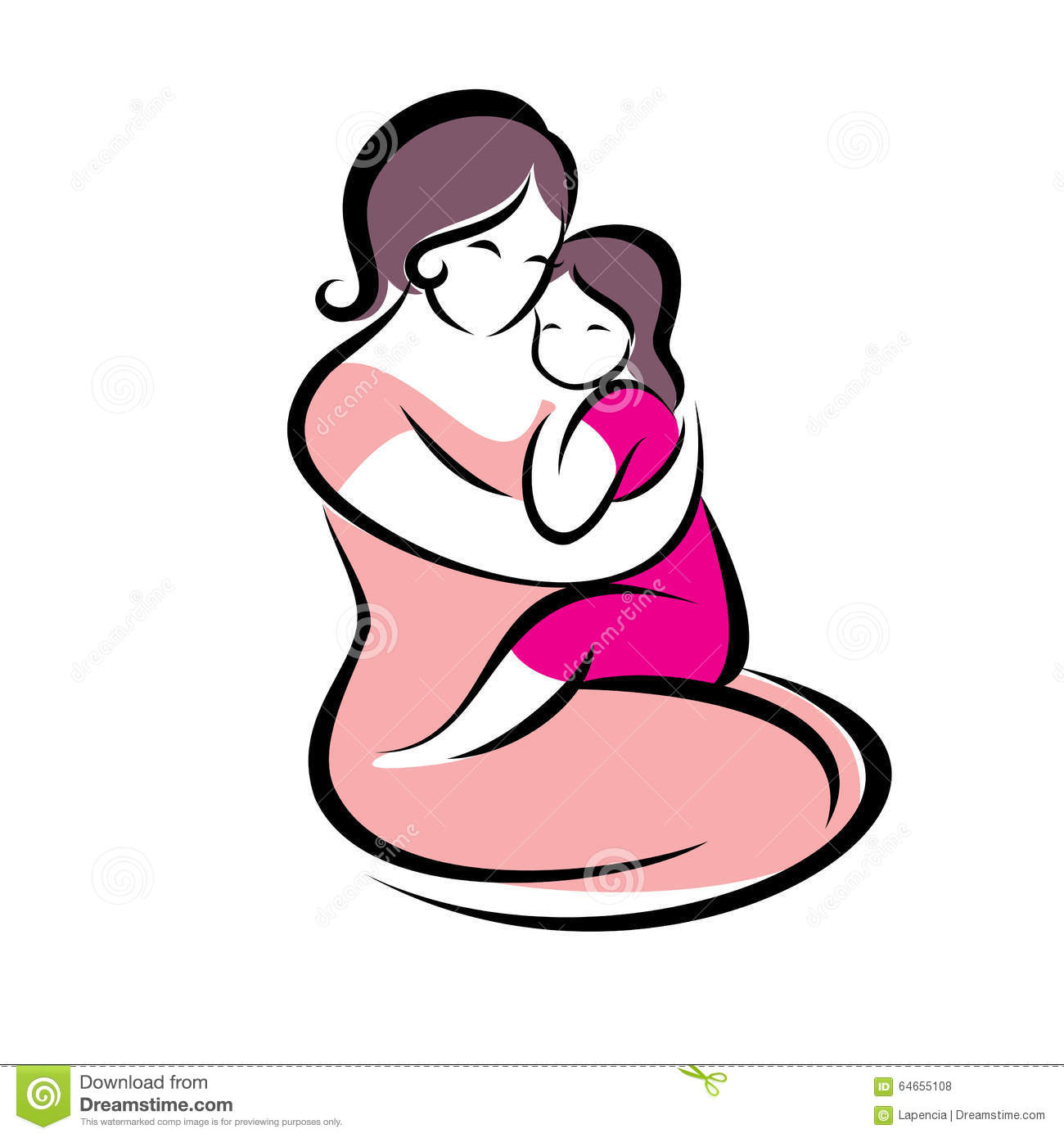 1300x1390 Hug Clipart Mother Daughter