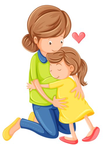 378x500 Mother And Child Hugging Clipart