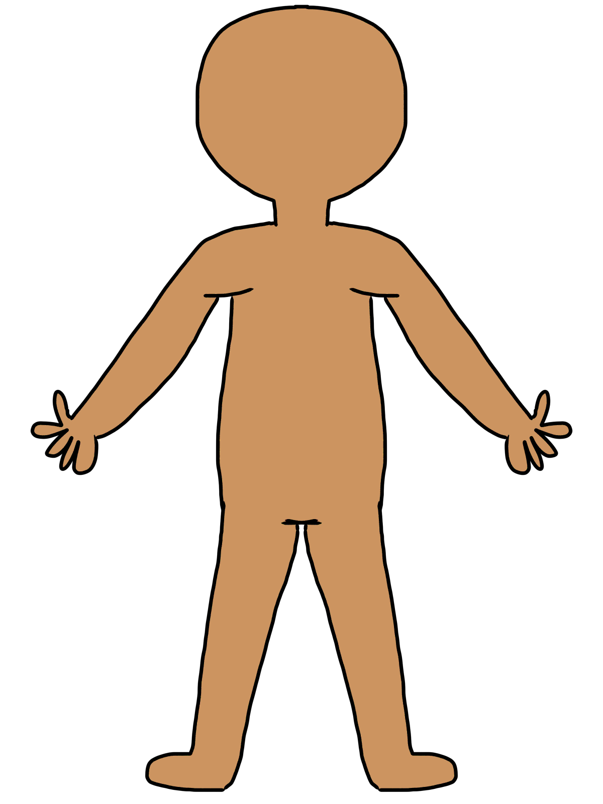 Human Body Outline Printable Free Download Best Human Body Outline