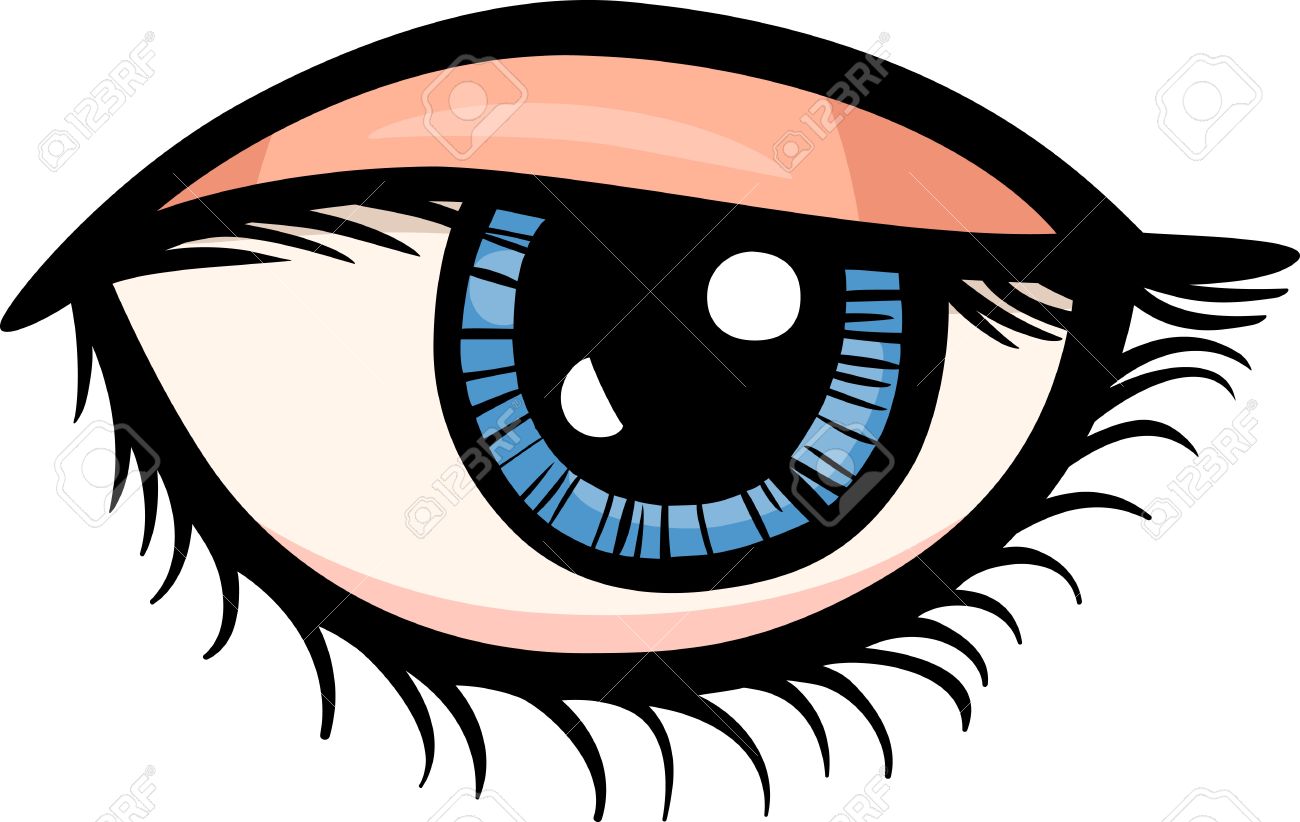 1300x822 Cartoon Illustration Of Human Eye Clip Art Royalty Free Cliparts