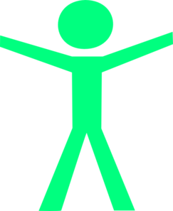 243x297 Human Figure Hands Open Green Clip Art