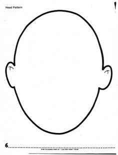 236x310 Human Head Pattern. Use The Printable Outline For Crafts, Creating