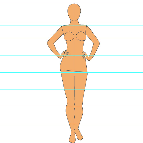 500x500 Modeling The Human Body In Adobe Illustrator