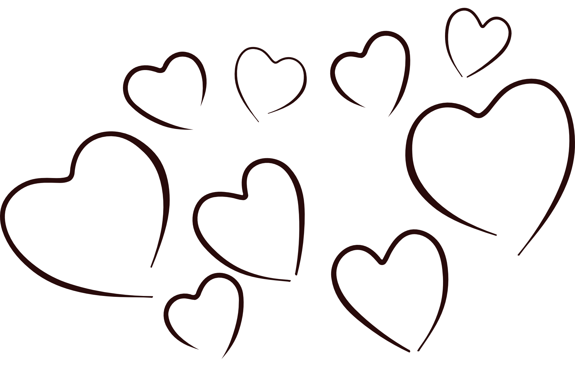 1969x1278 Black And White Heart Clipart