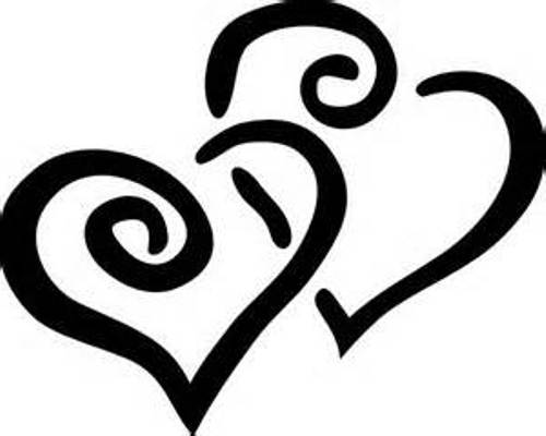 500x400 Free Black And White Hearts Cliparts