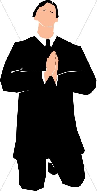 312x612 Humble Man In Prayer Prayer Clipart