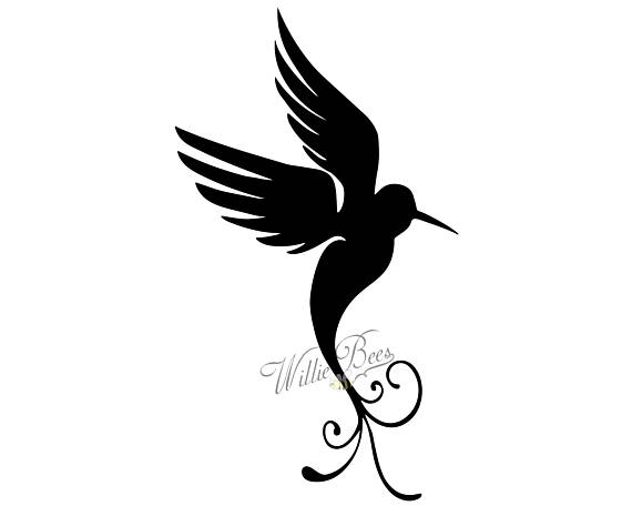 570x456 Hummingbird Silhouette Clip Art