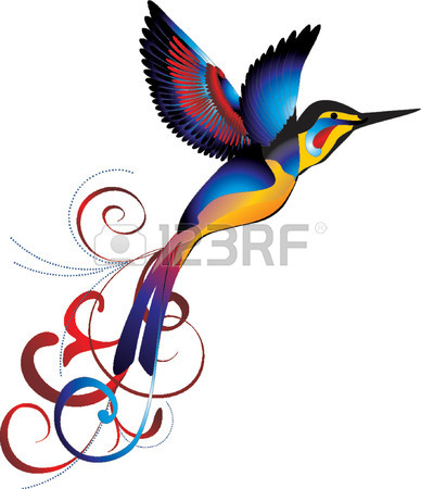 388x450 4,639 Hummingbird Stock Illustrations, Cliparts And Royalty Free