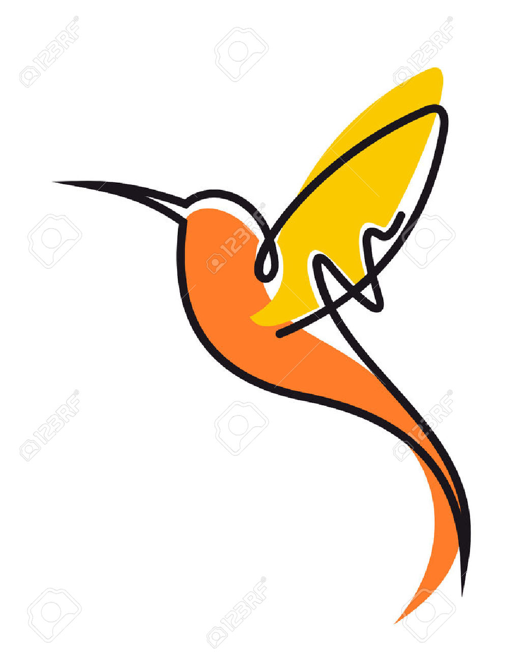 1028x1300 Orange Hummingbird Clipart, Explore Pictures