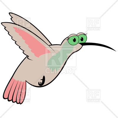 400x400 Funny Hummingbird Royalty Free Vector Clip Art Image