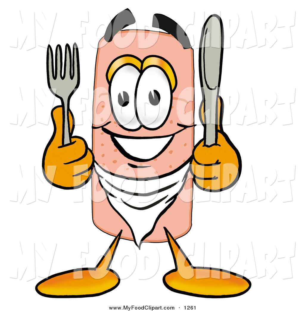 1024x1044 Food Clip Art Of A Hungry Bandaid Bandage Mascot Cartoon Character