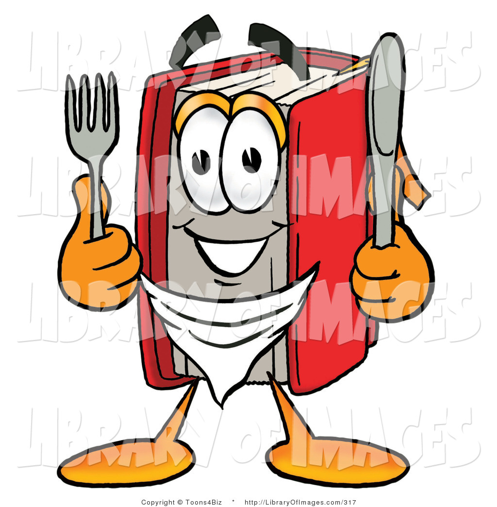 1024x1044 Cliprt Of Hungry Red Book Mascot Cartoon Character Holding