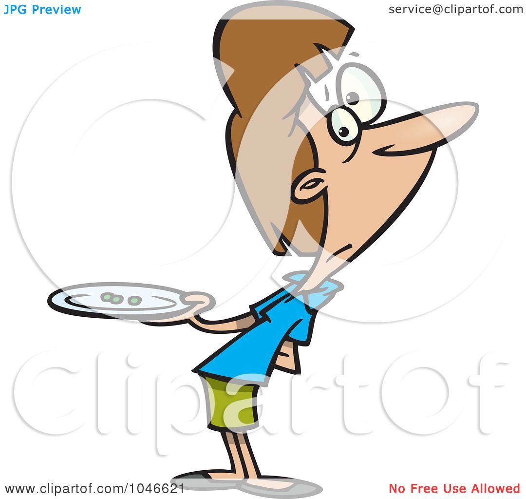 1080x1024 Royalty Free (Rf) Clip Art Illustration Of A Cartoon Hungry Woman
