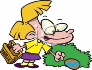 300x230 See Clipart Easter Egg Hunt