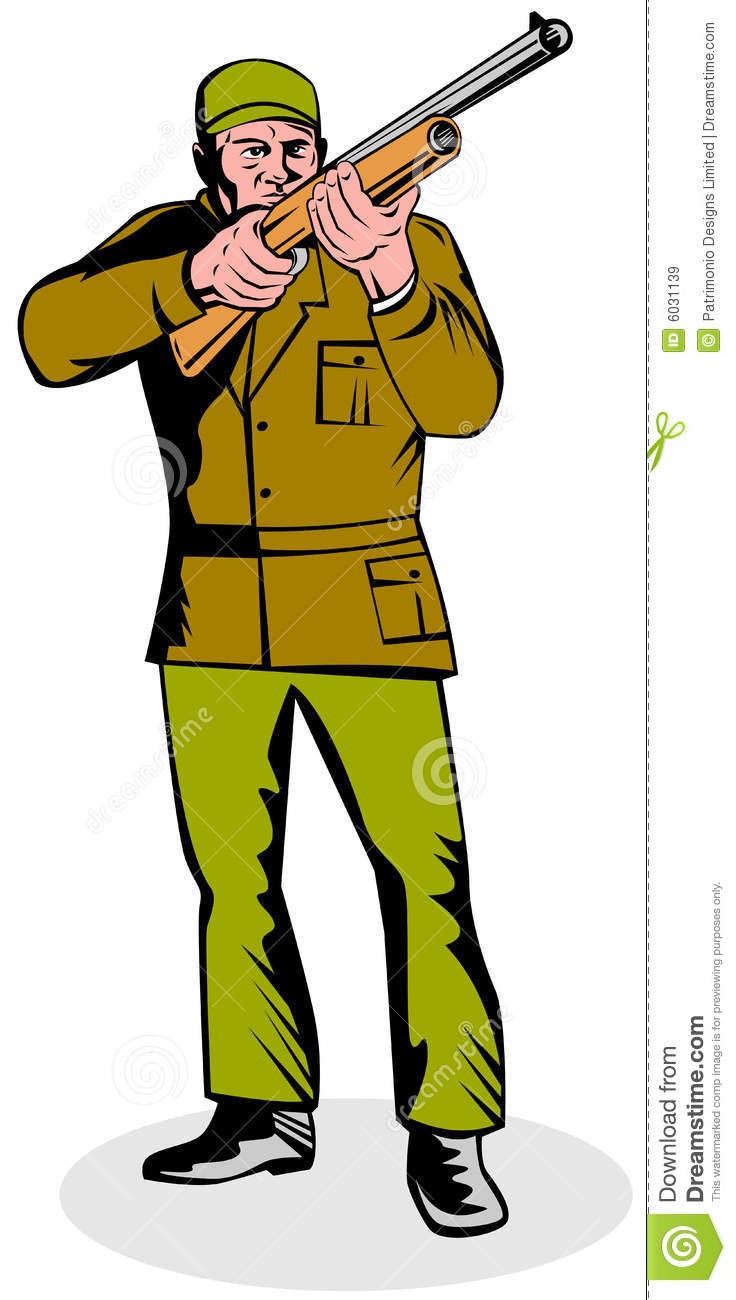 736x1300 Hunter Clipart