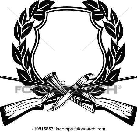450x435 Clip Art Of Frame Hunting K10815857