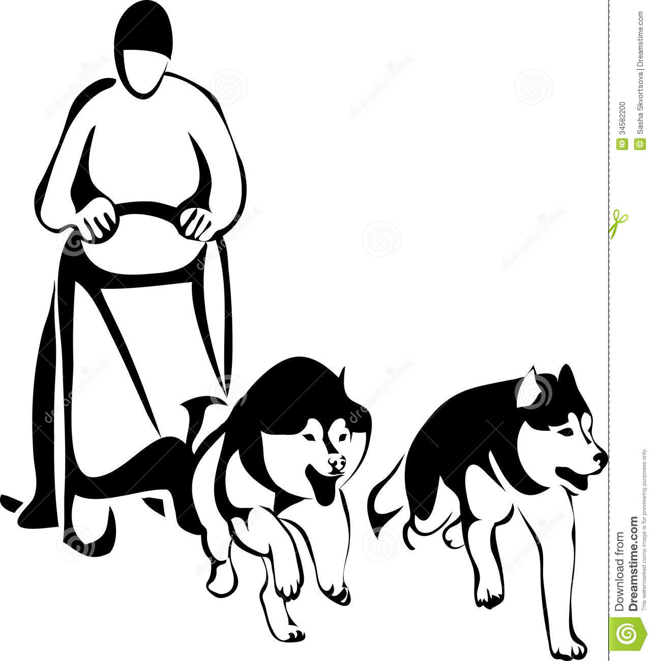 1286x1300 Husky Clipart Sled Dog