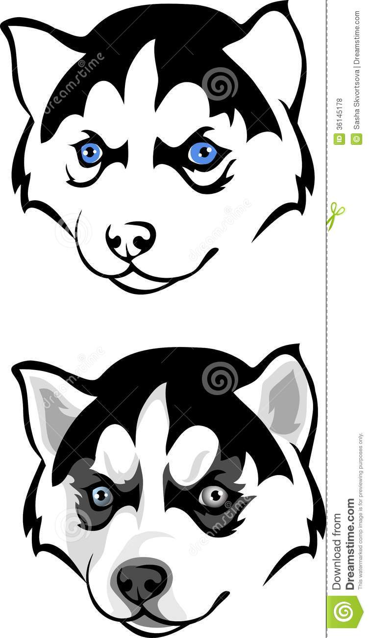 755x1300 Puppy Clipart Husky