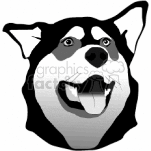 300x300 Royalty Free Husky 128905 Vector Clip Art Image