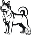 105x120 Husky Clip Art Image