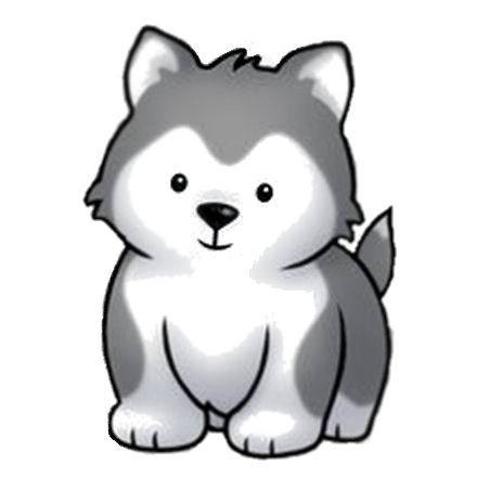 440x440 Siberian Husky Clipart Husky Puppy Clipart