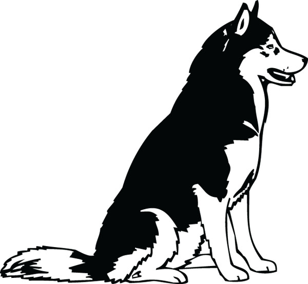 600x554 Siberian Husky Clipart Siberian Husky Art