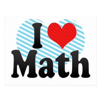 324x324 I Love Heart Maths Postcards Zazzle