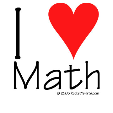 360x360 I Love Math! T Shirt By