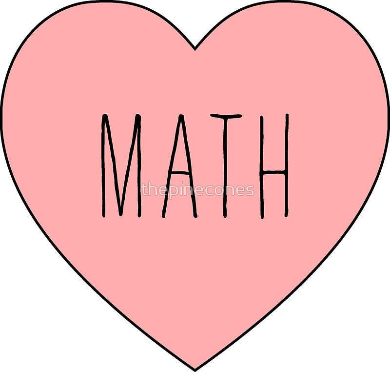 800x762 I Love Math Heart Stickers By Thepinecones Redbubble