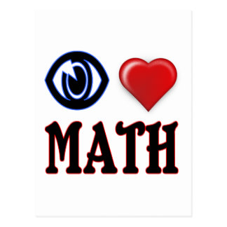 324x324 I Love Math Postcards Zazzle