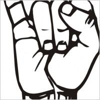 200x200 I Love You Sign Language Clipart Clipart Panda