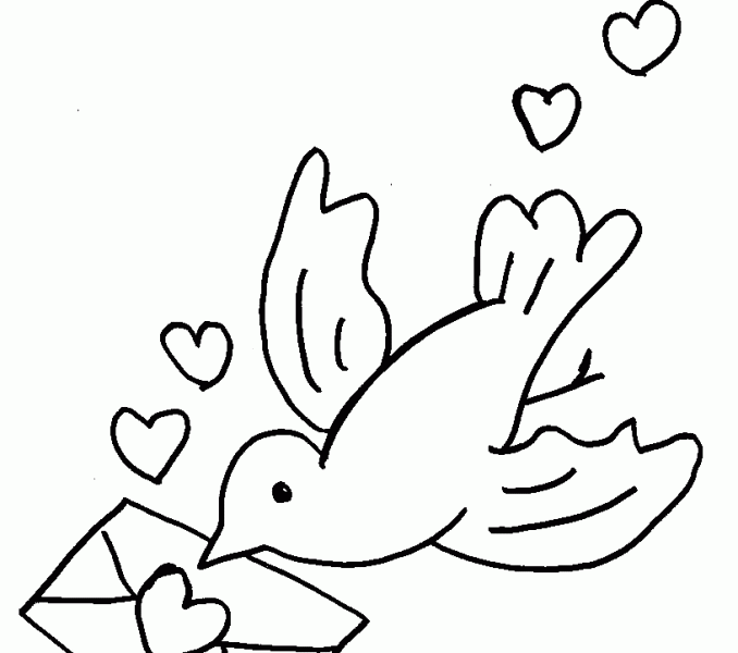 678x600 I Love You Color Pages Kids Coloring