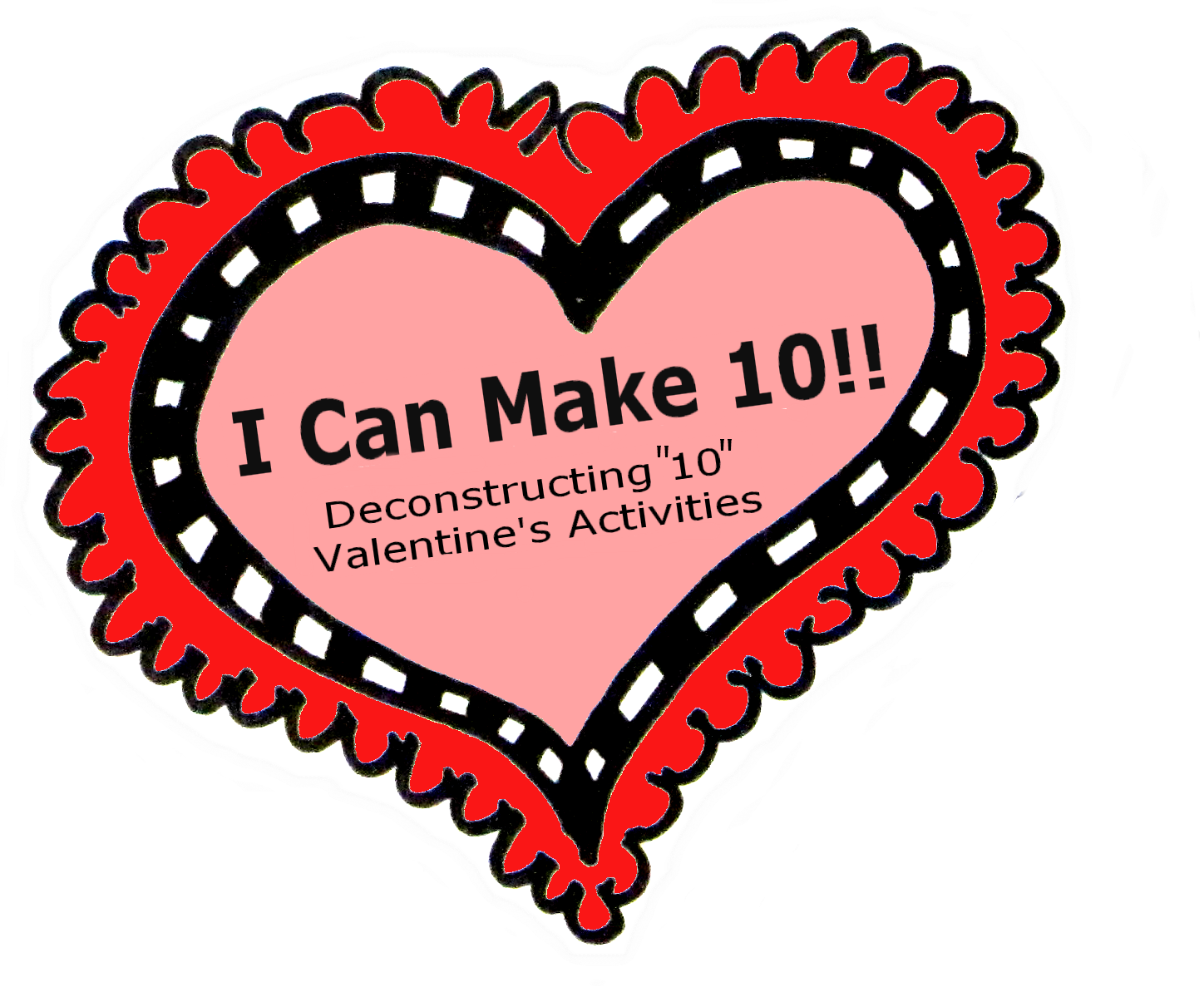 1448x1187 Valentines Math Freebie Decomposing 10 Preschool Powol Packets