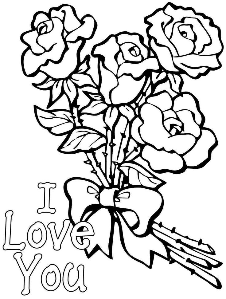 I Love You Mom Coloring Pages