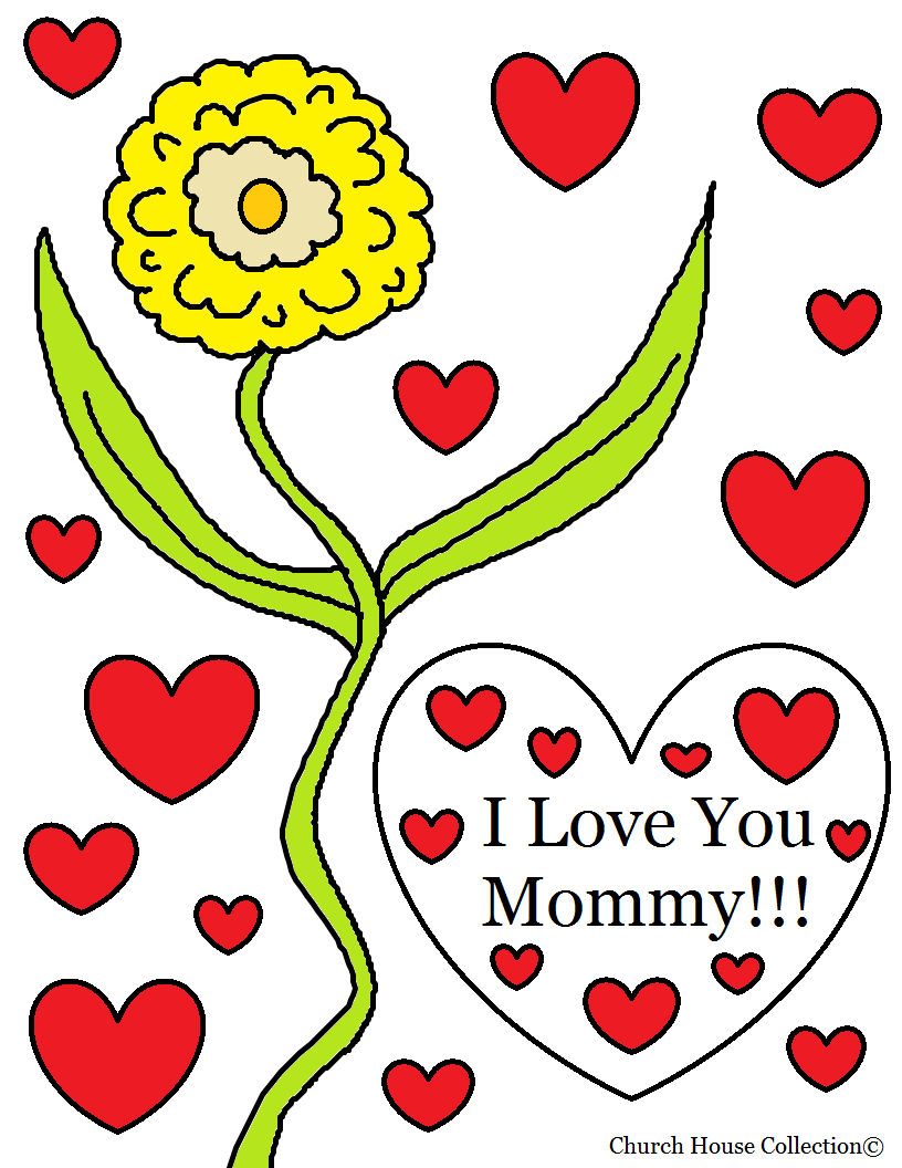 816x1056 Church House Collection Blog I Love You Mommy Coloring Page