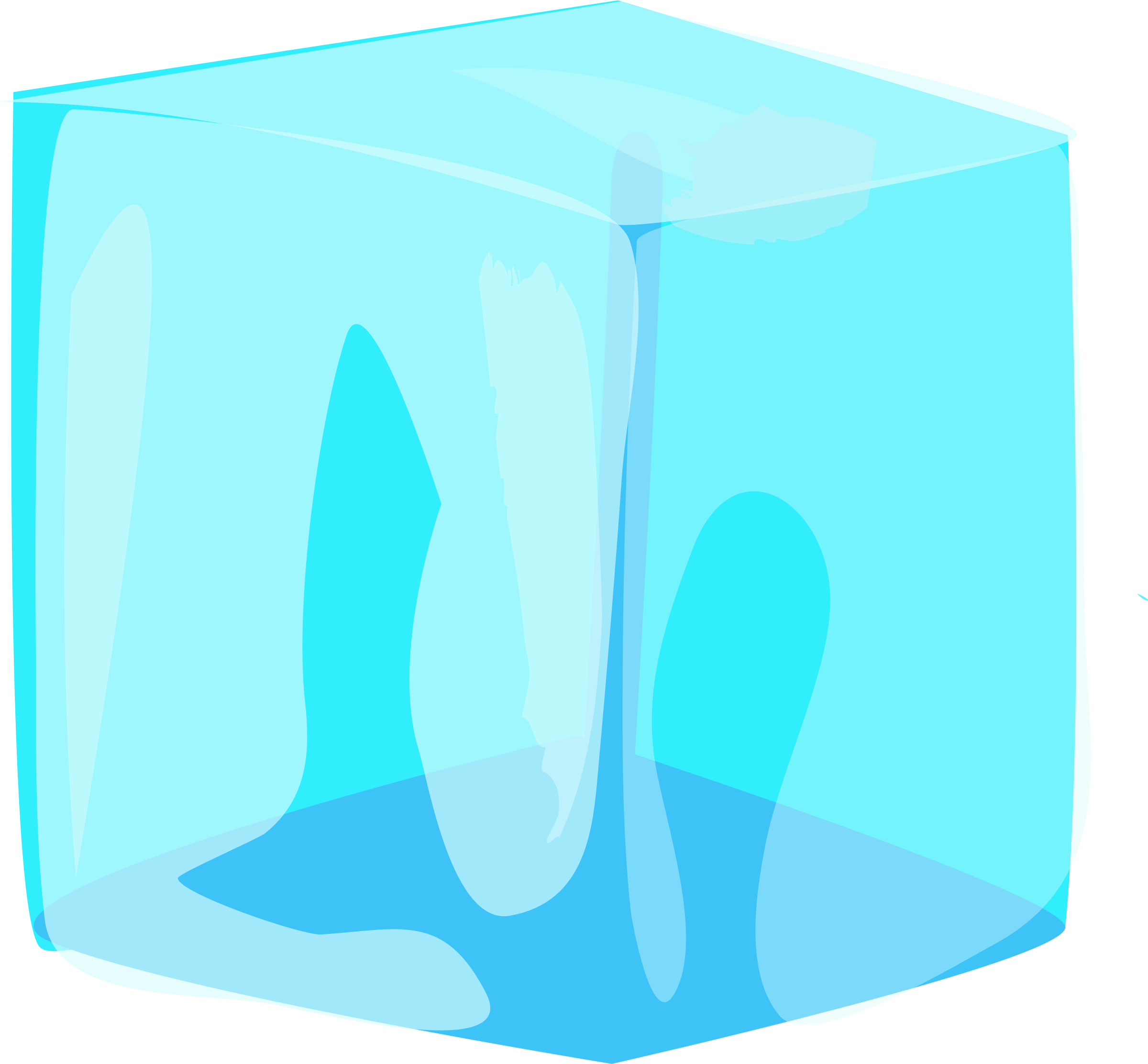 2400x2224 Clipart Ice Cube 2