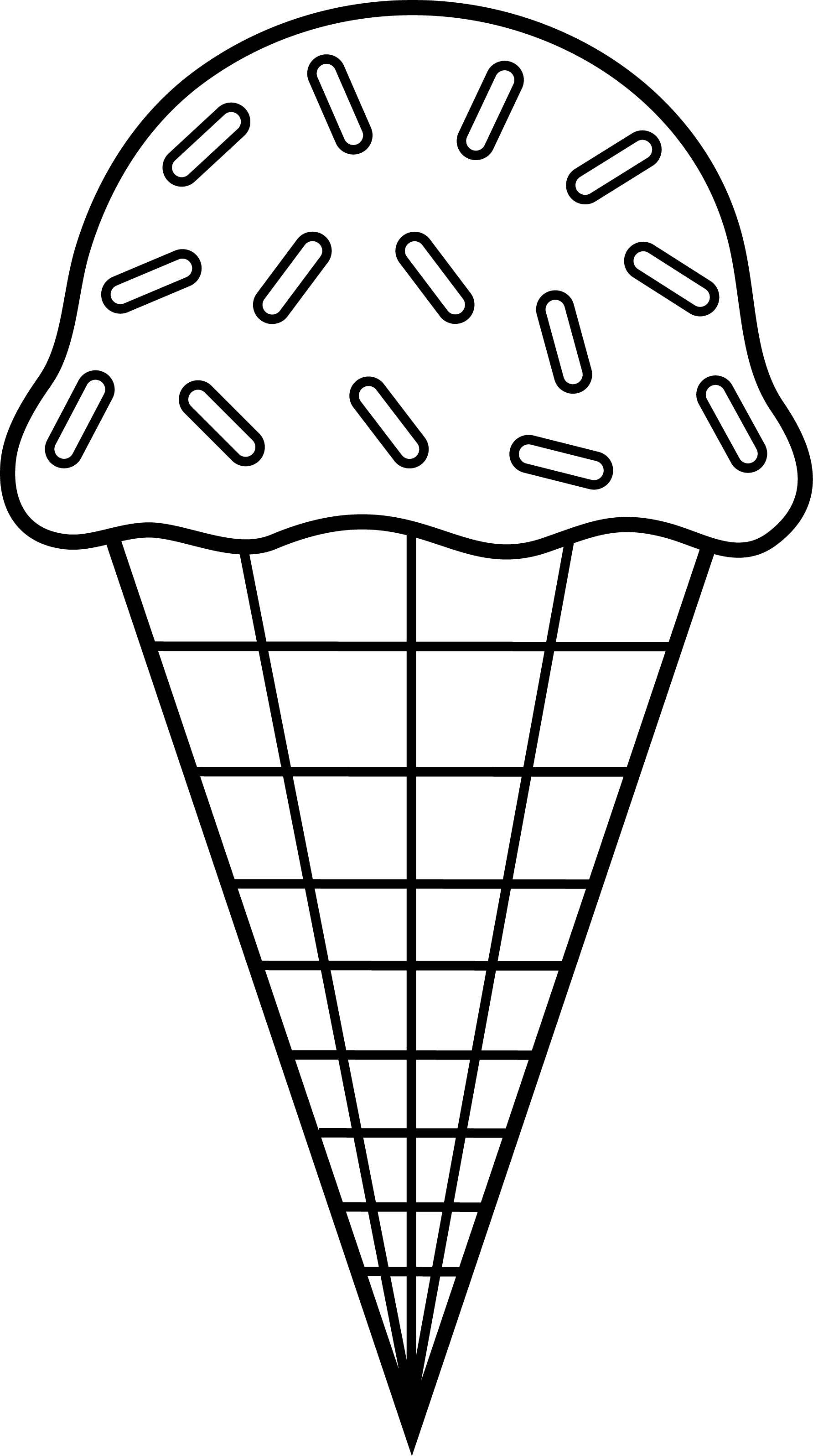 1783x3192 Colorable Ice Cream Line Art