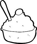 144x170 Ice Cream Bowl Clip Art